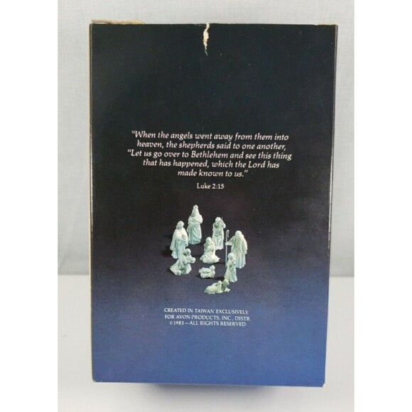Vintage 1983 Avon Bisque Porcelain Nativity Collectable "The Shepherd " Figurine - Picture 14 of 15